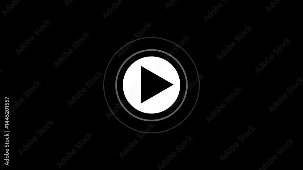 Play icon video animation
Minimal glowing start button on dark digital screen Play icon video animation
Minimal glowing start button on dark digital screen