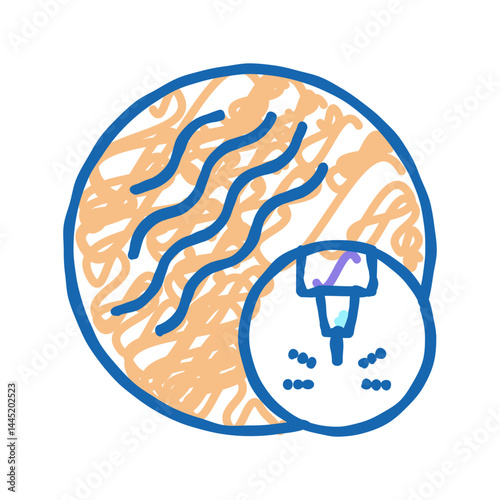 photorejuvenation skin laser icon doodle illustration