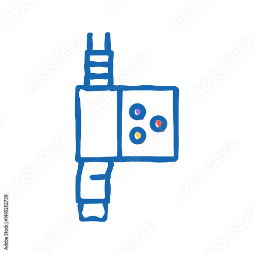 fractional laser icon doodle illustration