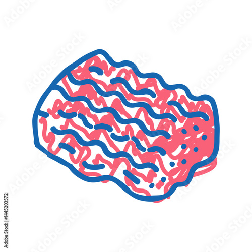 minced meat icon doodle illustration