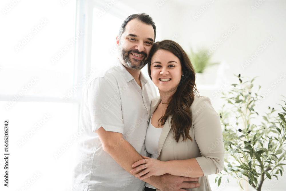 nice and Natural couple portrait at home nice and Natural couple portrait at home