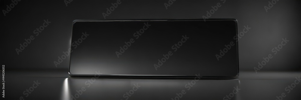 Deep black, mirror-like aluminum surface reflecting light, aluminum, minimal, seamless Deep black, mirror-like aluminum surface reflecting light, aluminum, minimal, seamless