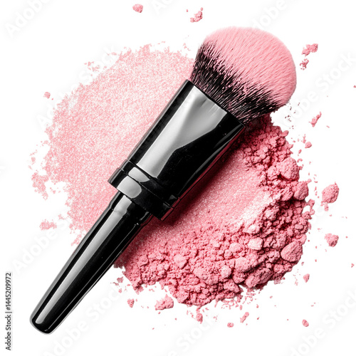 make up brushes isolated on transparent background