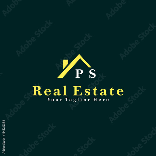 PS Initials Real Estate Logo Vector Art  Icons  and Graphics