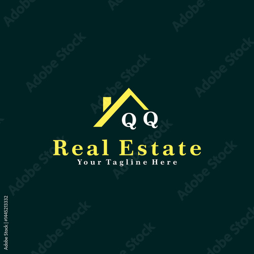 QQ Initials Real Estate Logo Vector Art  Icons  and Graphics