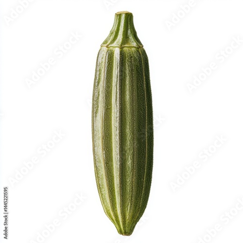 Wallpaper Mural Detailed Close Up of a Single Green Elongated Seed Against White Background Torontodigital.ca