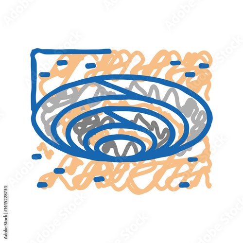 quarry stone icon doodle illustration