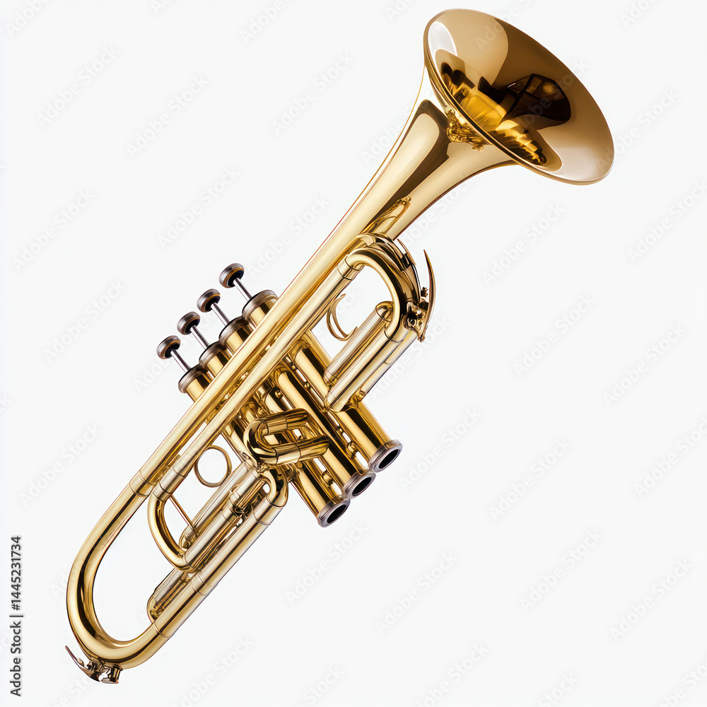 Obraz premium trumpet isolated on white