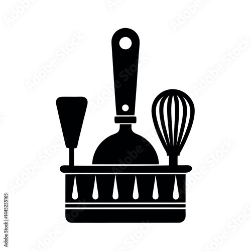 Kitchen Pastry Brush Vector Silhouette Design