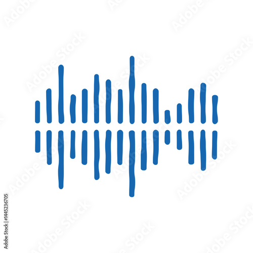 frequency noise icon doodle illustration