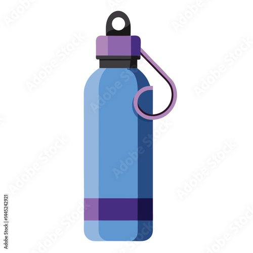 illustration of a bottle of water vector on white background 