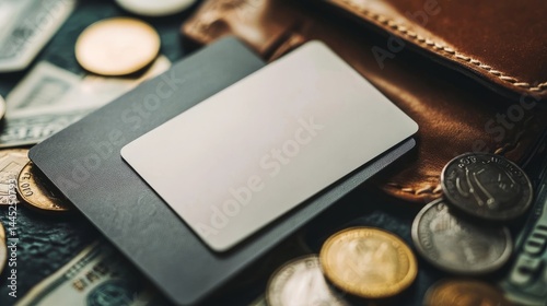 Modern Minimalist Wallet with Cash and Cards