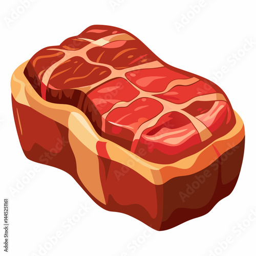 Juicy steak cuts arranged neatly on a wooden board, showcasing a variety of textures and marbling.