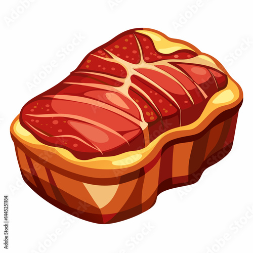 Juicy steak cuts arranged neatly on a wooden board, showcasing a variety of textures and marbling.