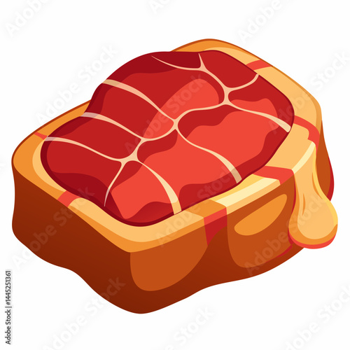 Juicy steak cuts arranged neatly on a wooden board, showcasing a variety of textures and marbling.