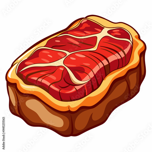 Juicy steak cuts arranged neatly on a wooden board, showcasing a variety of textures and marbling.