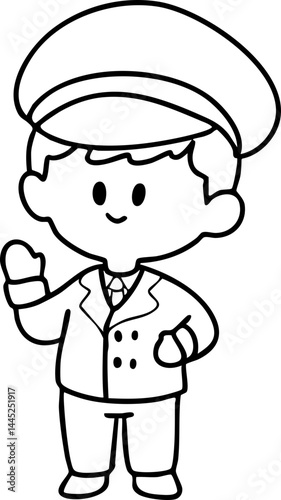 Cartoon Boys and girls School picture elements Character Illustration
