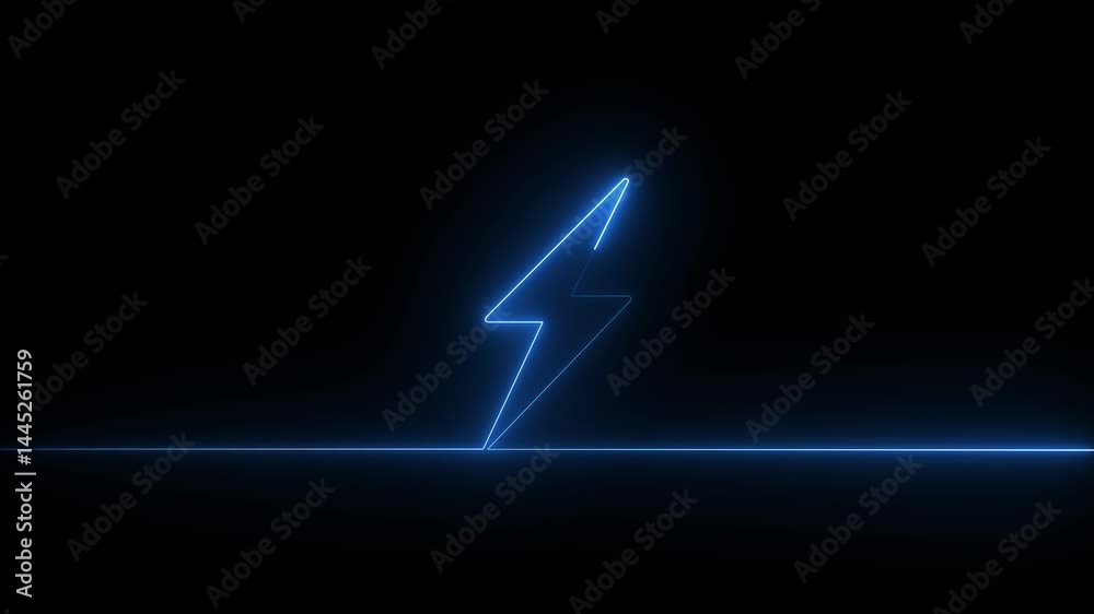 messenger animation saber video, notice notification text message icon .on black background. Flash neon sign. Charge flash icon. Lighting strike flash messenger animation saber video, notice notification text message icon .on black background. Flash neon sign. Charge flash icon. Lighting strike flash