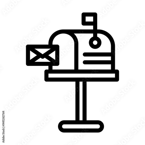 Mailbox line icon