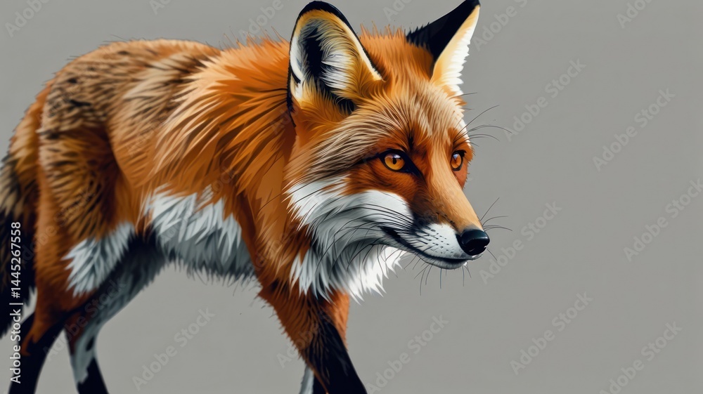 Fototapeta premium red fox vulpes