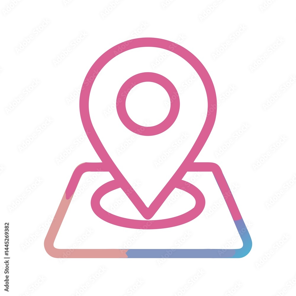 vector pf location icon vector pf location icon