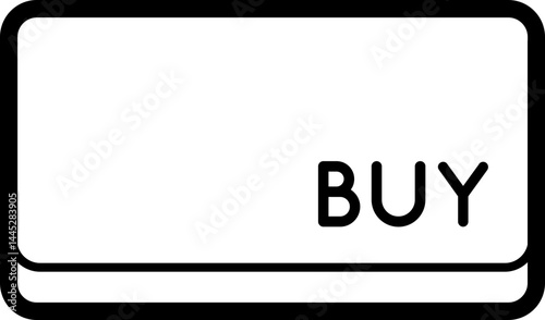 Click To Buy vector icon stock illustration