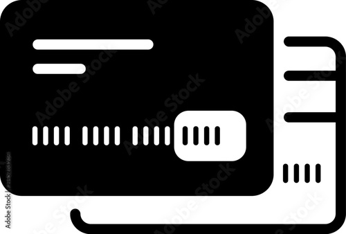 Credit Card vector icon stock illustration