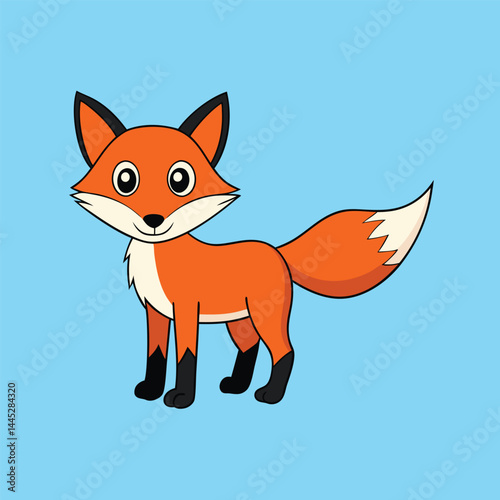 Maned Wolf (Cub) vector illustration	
