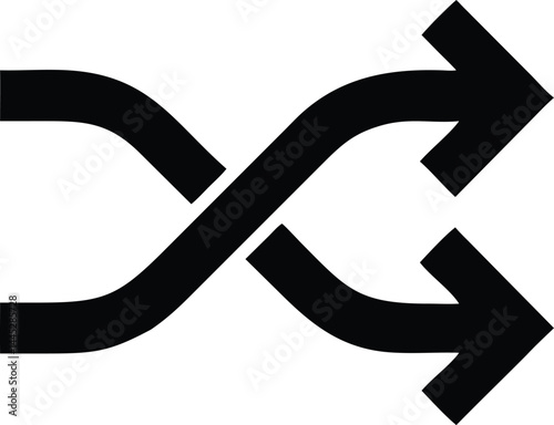 Rotating Circular Arrow Icon – Solid Black Oval Arrows Symbolizing Cycle or Refresh