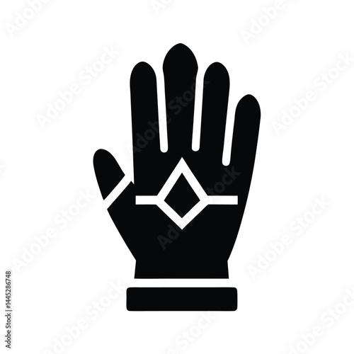 Hiking Gloves Icon Vector Illustration