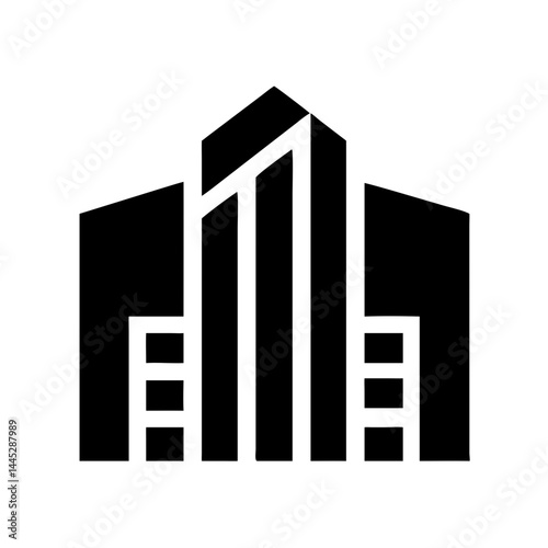 Modern Home Icon with Tech Elements for Real Estate or Smart Home Branding , Stylish, minimalist icon of a house with integrated tech elements, evoking a modern, smart home concept. 