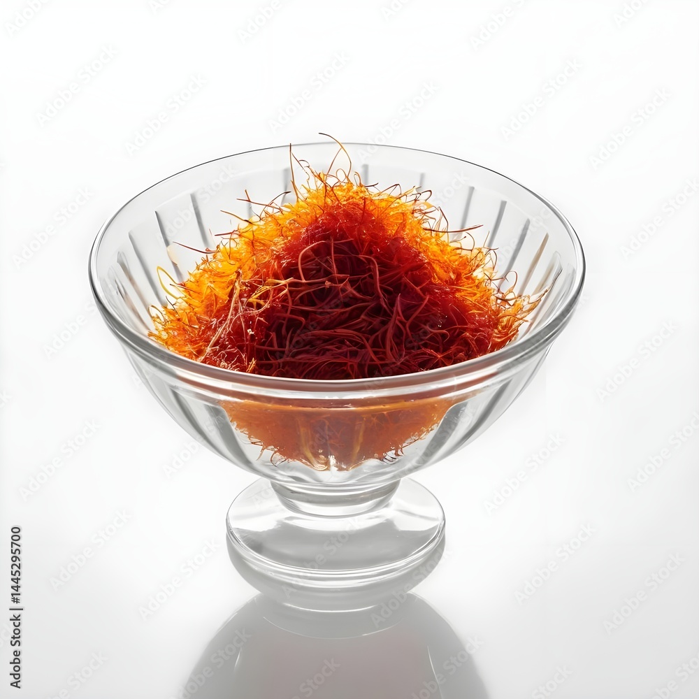 Fototapeta premium Saffron Threads in Glass Bowl