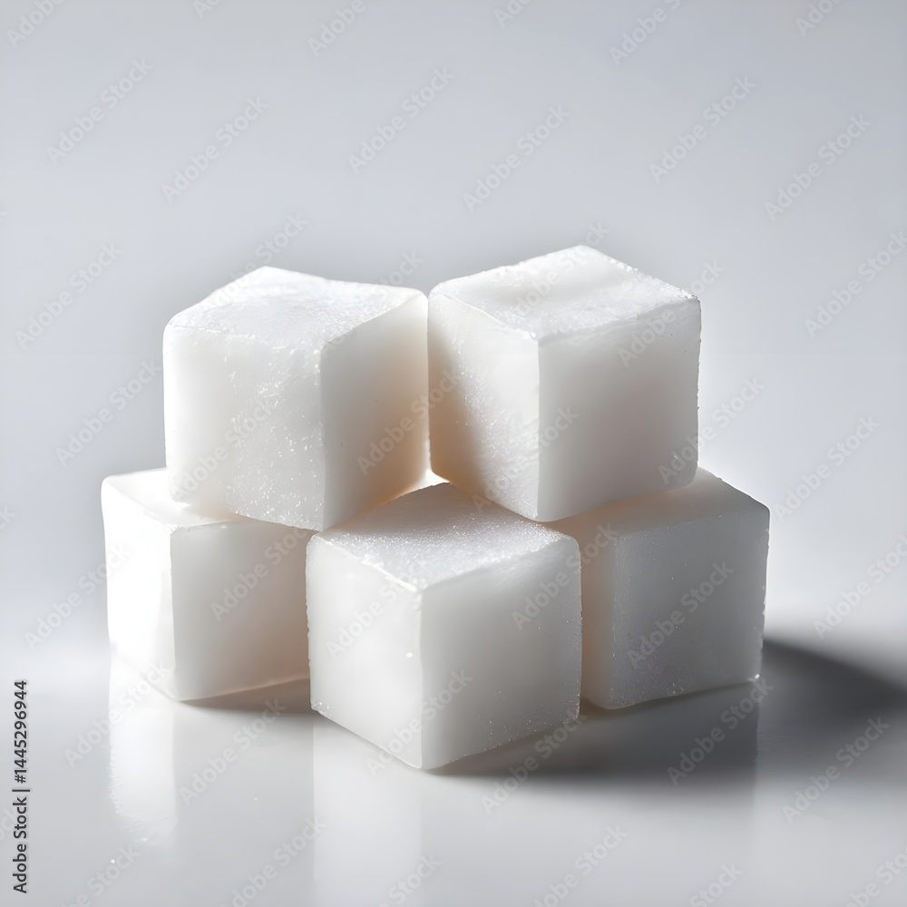 Stack of White Cubes on White Background Stack of White Cubes on White Background