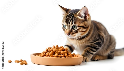 Wallpaper Mural cat food, isolated on white background Torontodigital.ca