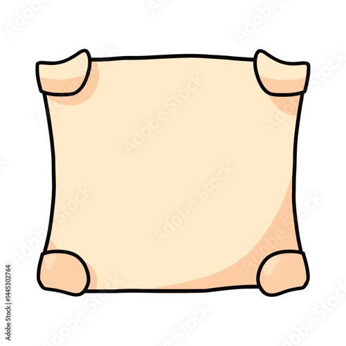 Old paper scroll parchment vector illustration antique blank template message background design for text 00