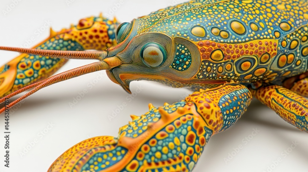 Obraz premium Ornate Lobster Studio Shot, White Background (1)
