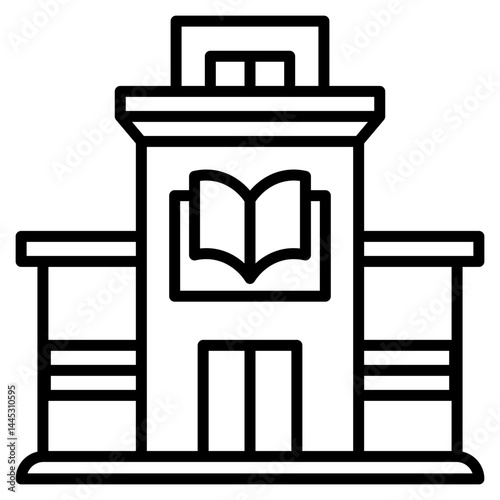 Library line icon