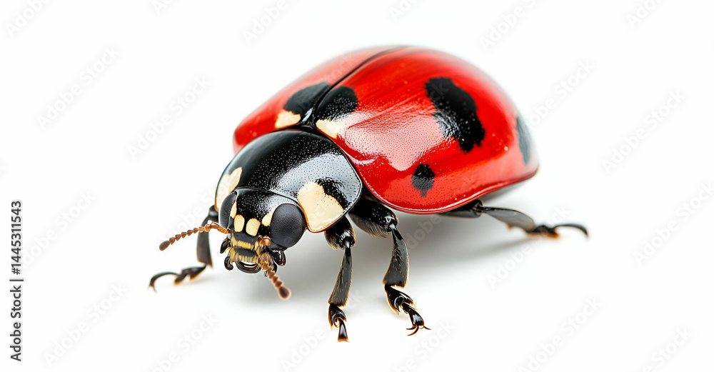 Fototapeta premium Ladybug Macro Realistic Photo