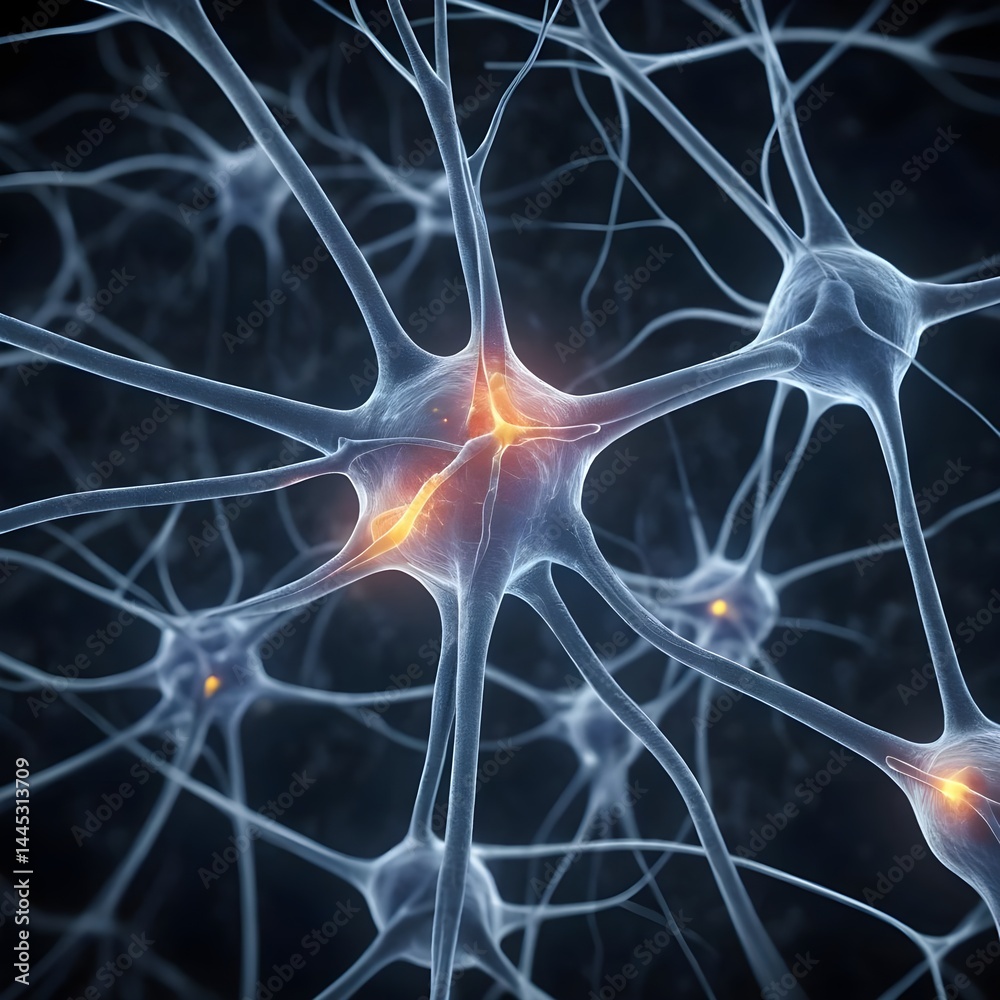 Neural Network, Neuron Connections, Synaptic Transmission Neural Network, Neuron Connections, Synaptic Transmission