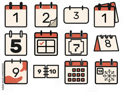 colorful calendar icon set, coloured icon calendar, calendar computer flat icon, calendar celebration, calendar smart, line art calendar icons vector fully editable, custom icons set, custom icon set