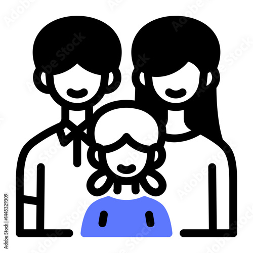 This Family icon is suitable for Family, Fathers Day, Family Day, etc