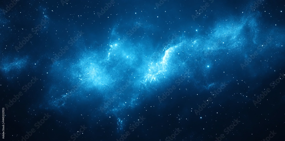 Naklejka premium Deep Space Nebula Cosmic Background