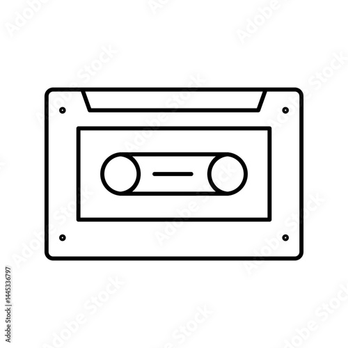 cassette line icon