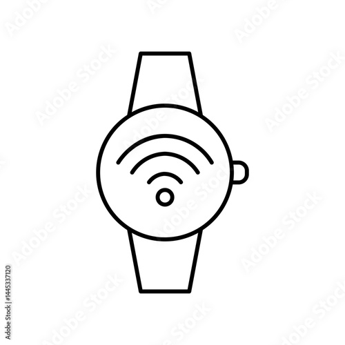 smartwatch line icon