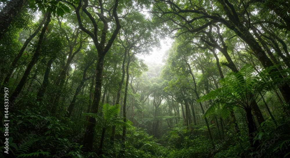 Fototapeta premium Lush Forest Canopy Photo