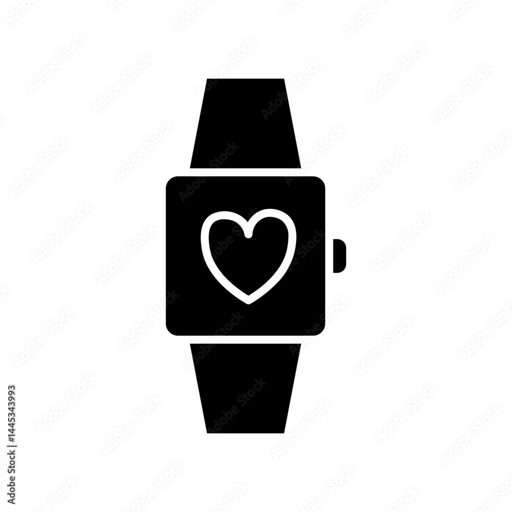 smartwatch glyph icon smartwatch glyph icon