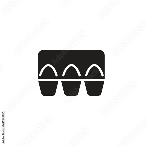Eggs icon vector. Linear style sign for mobile concept and web design. Eggs illustration. Pixel vector graphics - Vector.	