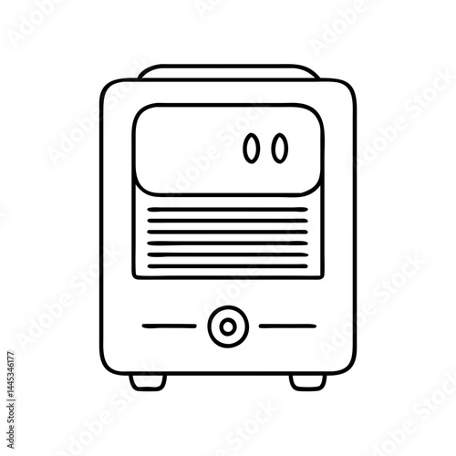 dehumidifier icon, dehumidifier line art - simple line art of dehumidifier, perfect for dehumidifier logos and icons