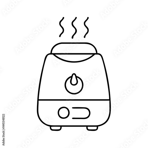 humidifier icon, humidifier line art - simple line art of humidifier, perfect for humidifier logos and icons
