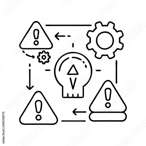 incident management icon, incident management line art - simple line art of incident management, perfect for incident management logos and icons